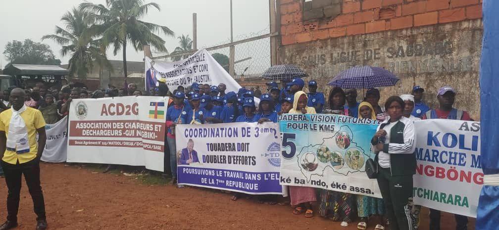 Mobilisation Au Stade Sagbado Pour Touadéra Mobilisation Au Stade Sagbado Pour Touadéra