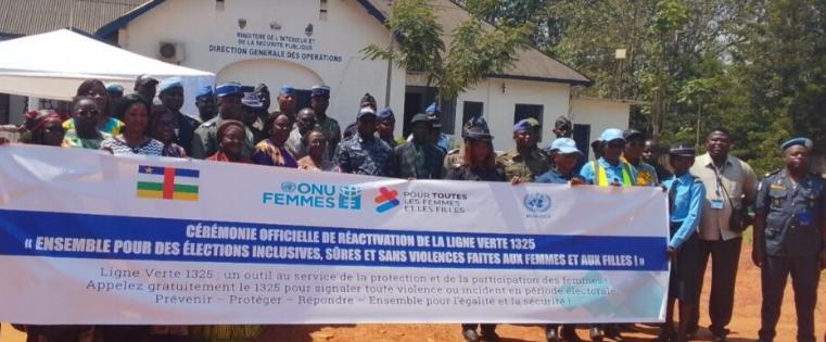 RCA Lance Ligne Verte 1325 Pour Signaler Violence Électorale RCA Lance Ligne Verte 1325 Pour Signaler Violence Électorale