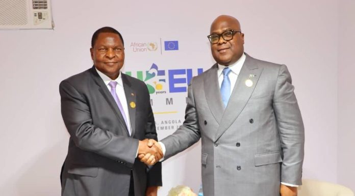 Rca-Rdc: Rencontre À Luanda Entre Touadéra Et Tchisekedi Rca-Rdc: Rencontre À Luanda Entre Touadéra Et Tchisekedi