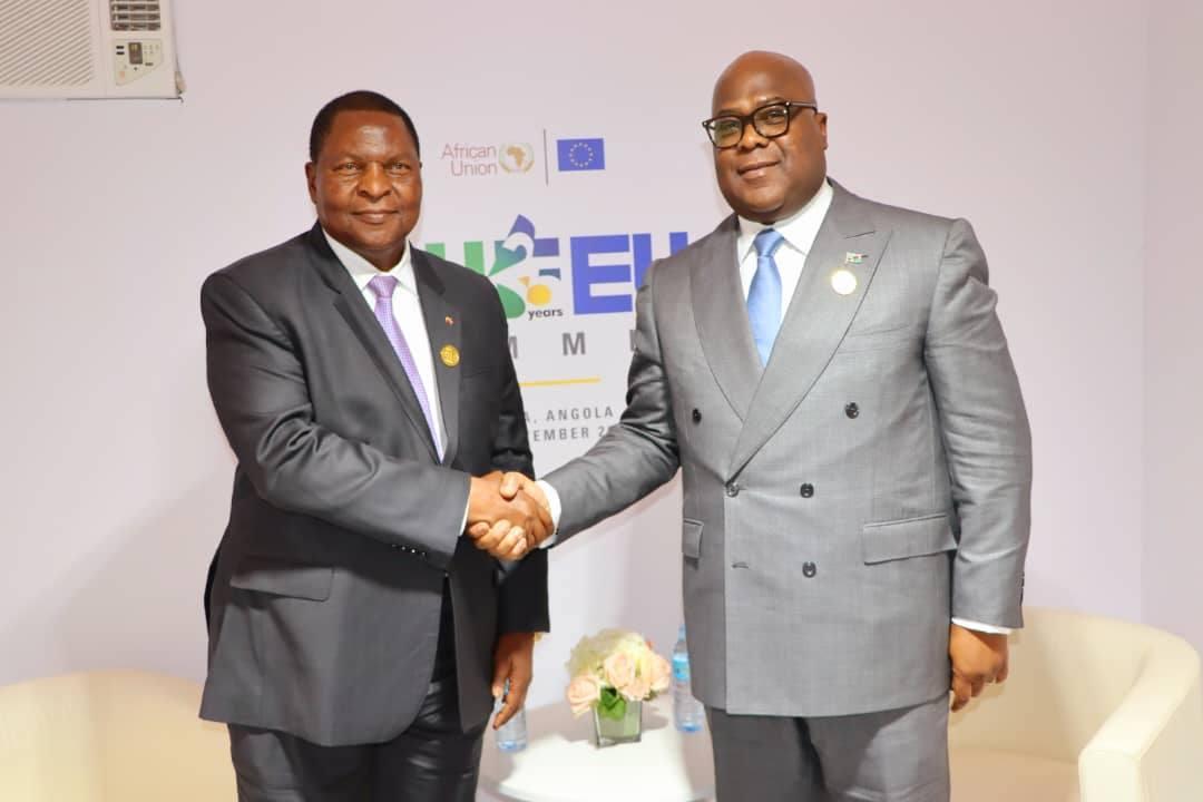 Rca-Rdc: Rencontre À Luanda Entre Touadéra Et Tchisekedi Rca-Rdc: Rencontre À Luanda Entre Touadéra Et Tchisekedi