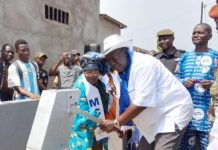 Inauguration D’un Forage à Bimbo 2, Quartier Guitilombé Inauguration D'un Forage à Bimbo 2, Quartier Guitilombé