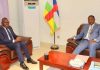 Touadéra Accueille le Ministre Togolais Bawara Touadéra Accueille le Ministre Togolais Bawara