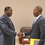 fructueux échanges du président Touadera avec le représentant résident du FMI fructueux échanges du président Touadera avec le représentant résident du FMI