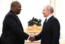 RCA–Russie : Vladimir Poutine félicite Faustin Archange Touadéra pour sa réélection RCA–Russie : Vladimir Poutine félicite Faustin Archange Touadéra pour sa réélection