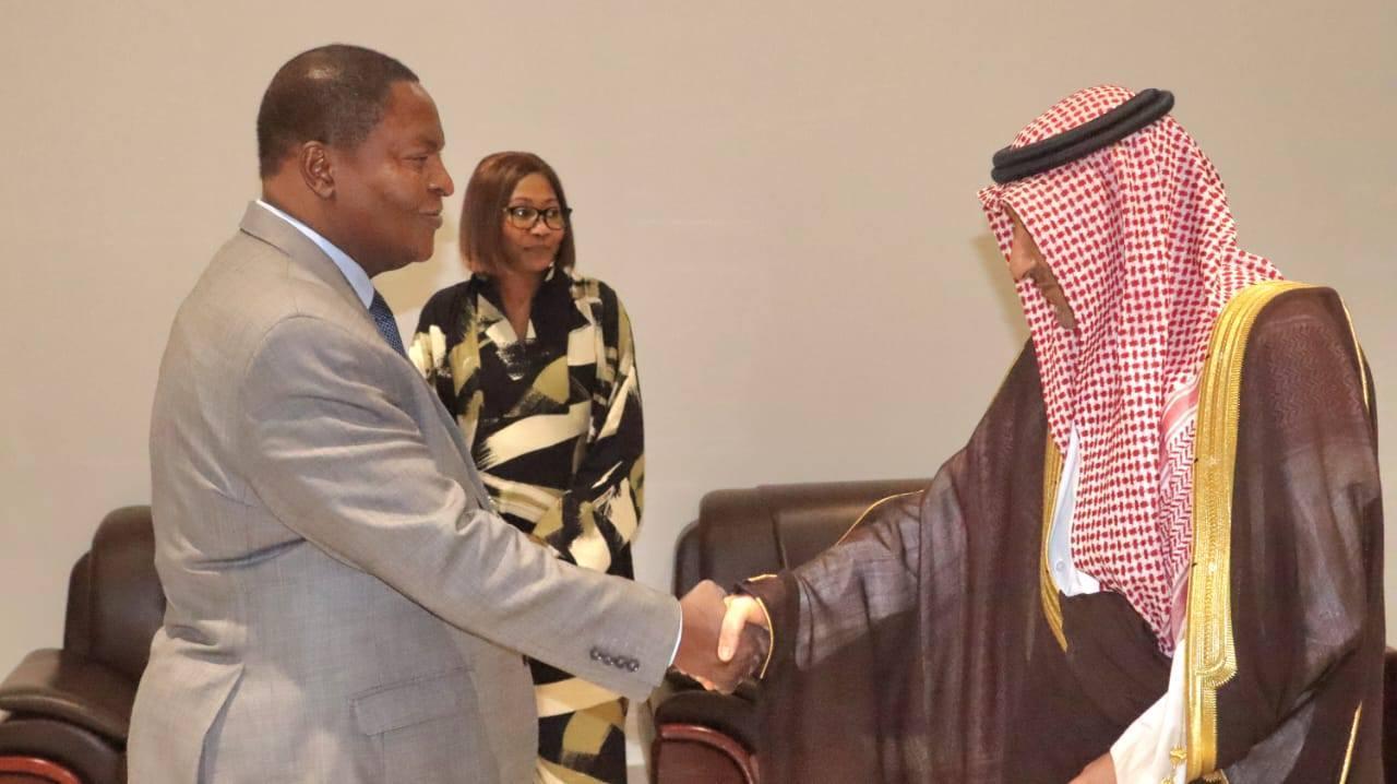 Tête-à-Tête Entre Touadéra et Vice-Ministre Saoudien Tête-à-Tête Entre Touadéra et Vice-Ministre Saoudien