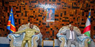 Congo-Kinshasa: Coopération militaire RDC-RCA – Guy Kabombo en mission officielle à Bangui Congo-Kinshasa: Coopération militaire RDC-RCA - Guy Kabombo en mission officielle à Bangui