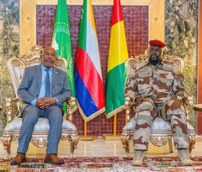 Fin de la visite du président comorien, Azali Assoumani, à Conakry : voici le communiqué conjoint Fin de la visite du président comorien, Azali Assoumani, à Conakry : voici le communiqué conjoint