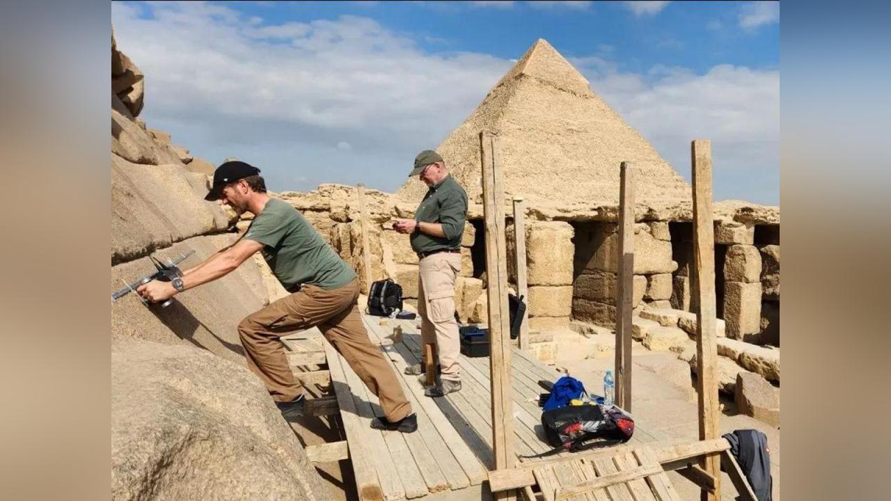 Scanpyramids Découvre Nouvelles Cavités dans Mykérinos Scanpyramids Découvre Nouvelles Cavités dans Mykérinos