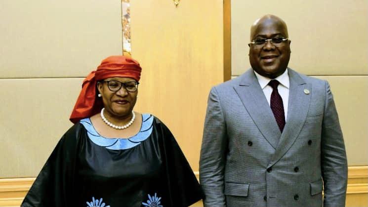 Félix Tshisekedi donne ses orientations à la nouvelle Gouverneure de la BCC et ses deux vices Félix Tshisekedi donne ses orientations à la nouvelle Gouverneure de la BCC et ses deux vices