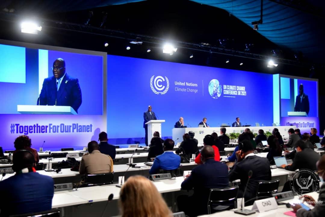 COP26 : ‘’Félix Tshisekedi engage la RDC sur la voie du respect des engagements en faveur de la lutte contre le rechauffement climatique ‘’ COP26 : ‘’Félix Tshisekedi engage la RDC sur la voie du respect des engagements en faveur de la lutte contre le rechauffement climatique ‘’