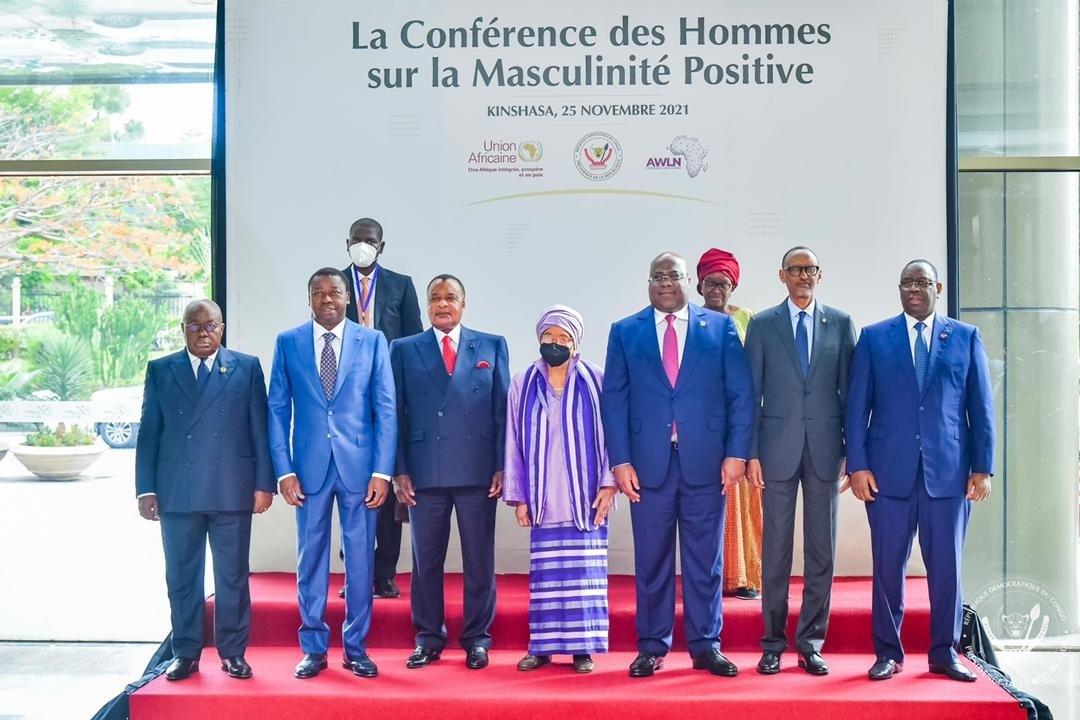 Kinshasa: 6 Chefs d’État invités par Tshisekedi prennent part à la Conférence des Hommes sur la Masculinité positive Kinshasa: 6 Chefs d’État invités par Tshisekedi prennent part à la Conférence des Hommes sur la Masculinité positive