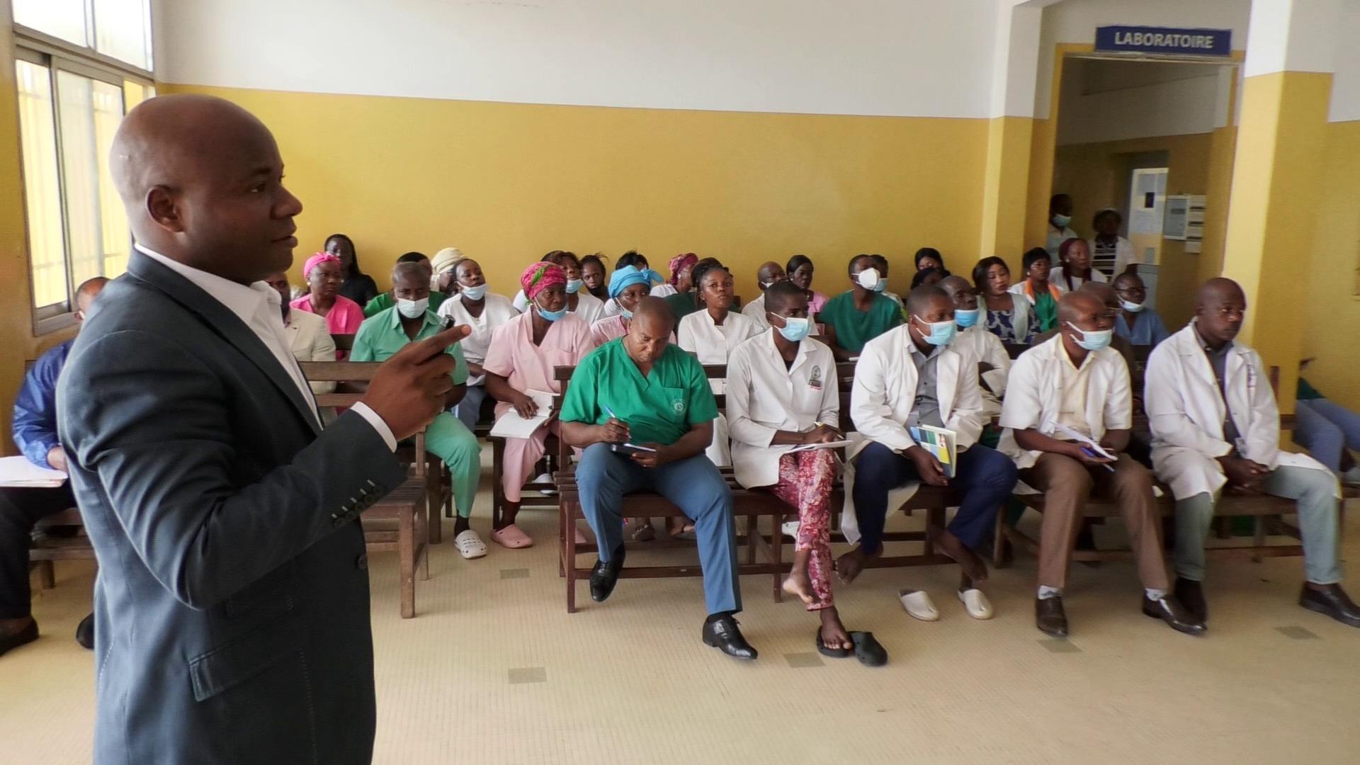 Renforcement des capacités : le personnel de l’hôpital général d’Owando formé à l’accueil des malades Renforcement des capacités : le personnel de l’hôpital général d’Owando formé à l’accueil des malades
