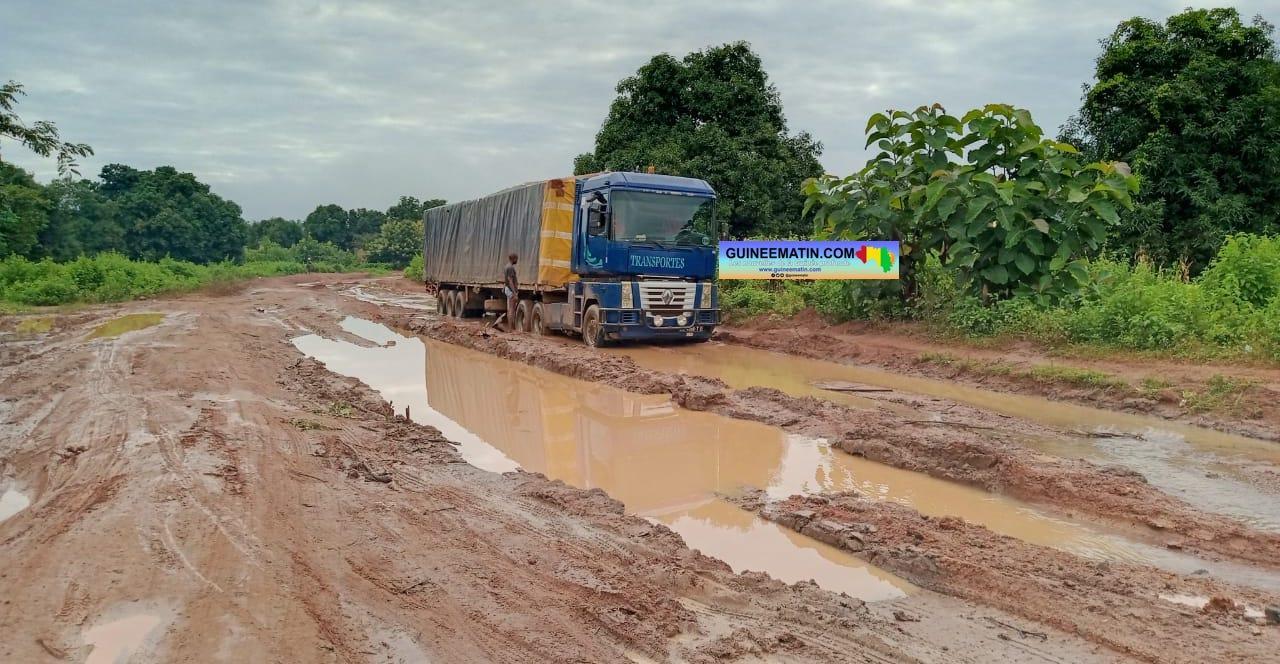 Gaoual-Boké : l’état de la route très préoccupant