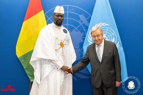 Le colonel Doumbouya rencontre Antonio Guterres : ‘’C’était pour voir ce que la Guinée peut donner aux Nations-Unies’’, clarifie le ministre Morissanda Le colonel Doumbouya rencontre Antonio Guterres : ‘’C’était pour voir ce que la Guinée peut donner aux Nations-Unies’’, clarifie le ministre Morissanda
