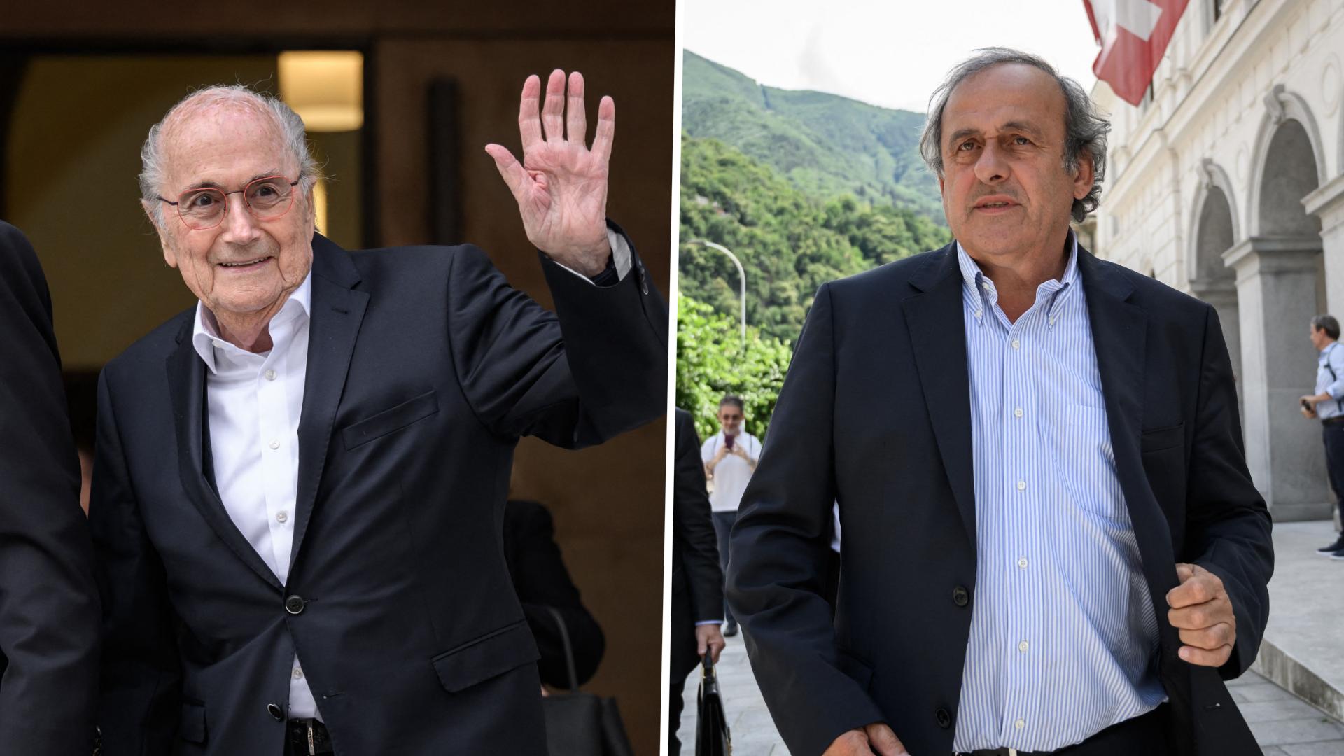 Affaire d'escroquerie : le parquet suisse fait appel de l'acquittement de Michel Platini et Sepp Blatter Affaire d'escroquerie : le parquet suisse fait appel de l'acquittement de Michel Platini et Sepp Blatter