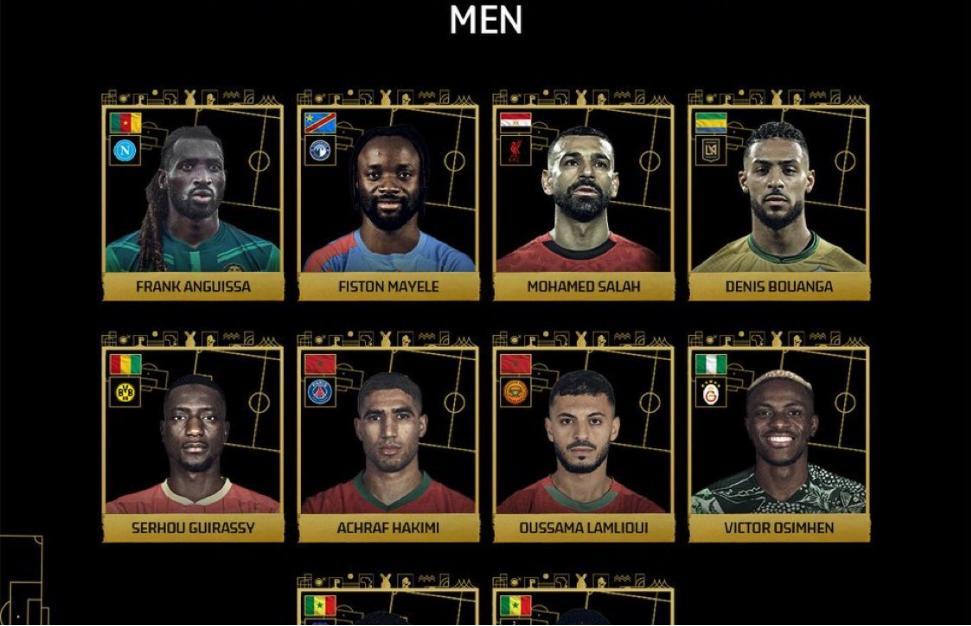Ballon D'Or Africain: Hakimi, Osimhen, Mayele, Salah Nommés Ballon D'Or Africain: Hakimi, Osimhen, Mayele, Salah Nommés
