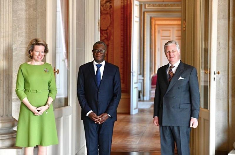 Le Prix Nobel de la Paix Dénis Mukwege reçu à Bruxelles par le couple royal Le Prix Nobel de la Paix Dénis Mukwege reçu à Bruxelles par le couple royal