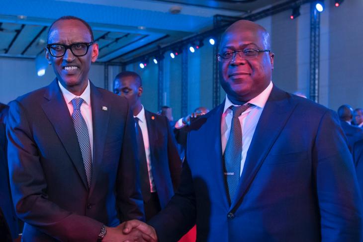 Sommet de Jordanie : Tshisekedi et Kagame échangent sur la paix et la sécurité dans les Grands-Lacs Sommet de Jordanie : Tshisekedi et Kagame échangent sur la paix et la sécurité dans les Grands-Lacs
