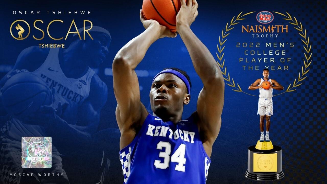 NCAA: 5ème trophée individuel de la saison pour Oscar Thiebwe avec le «Jersey Mike’s Naismith» NCAA: 5ème trophée individuel de la saison pour Oscar Thiebwe avec le «Jersey Mike’s Naismith»