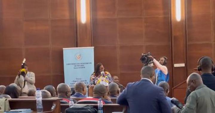 Conférence des gouverneurs : Rita Bola crache des vérités devant Félix Tshisekedi Conférence des gouverneurs : Rita Bola crache des vérités devant Félix Tshisekedi