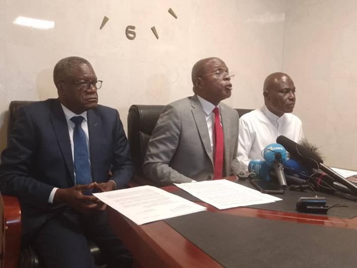 Présidentielle 2023 : Martin Fayulu, Denis Mukwege, Théodore Ngoyi, J.C. Baende et Floribert Anzuluni portent plainte contre Denis Kadima et Peter Kazadi Présidentielle 2023 : Martin Fayulu, Denis Mukwege, Théodore Ngoyi, J.C. Baende et Floribert Anzuluni portent plainte contre Denis Kadima et Peter Kazadi