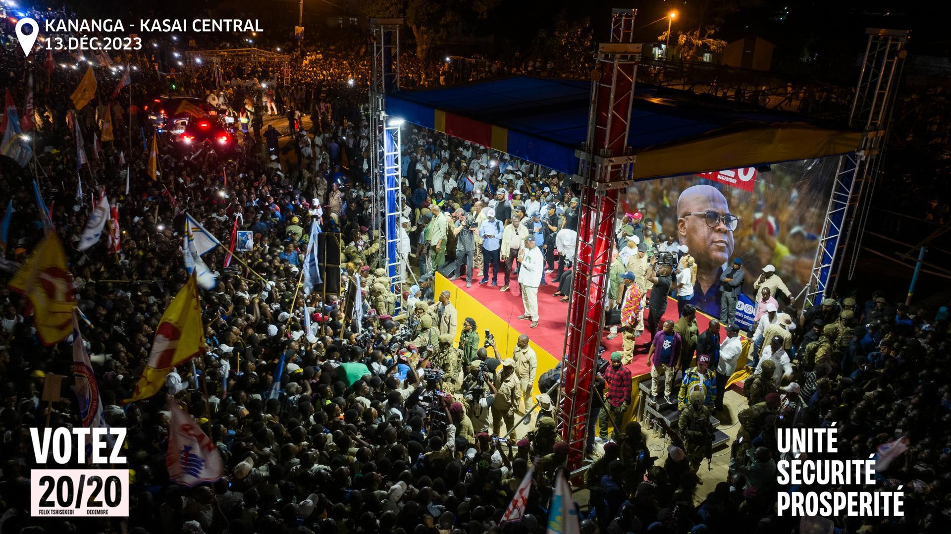 Félix Tshisekedi est arrivé à Kananga ce mercredi soir Félix Tshisekedi est arrivé à Kananga ce mercredi soir