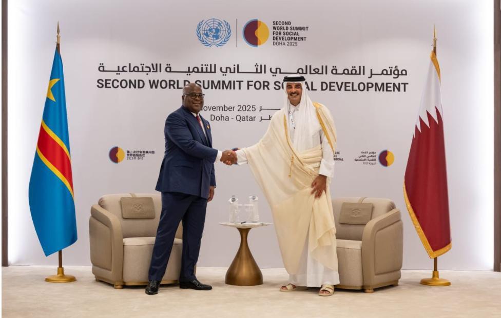 Tshisekedi et l’émir du Qatar discutent paix en RDC Tshisekedi et l’émir du Qatar discutent paix en RDC