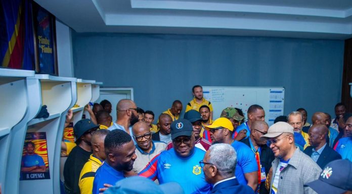 Tshisekedi Encourage Léopards Avant Finale Contre Nigeria Tshisekedi Encourage Léopards Avant Finale Contre Nigeria