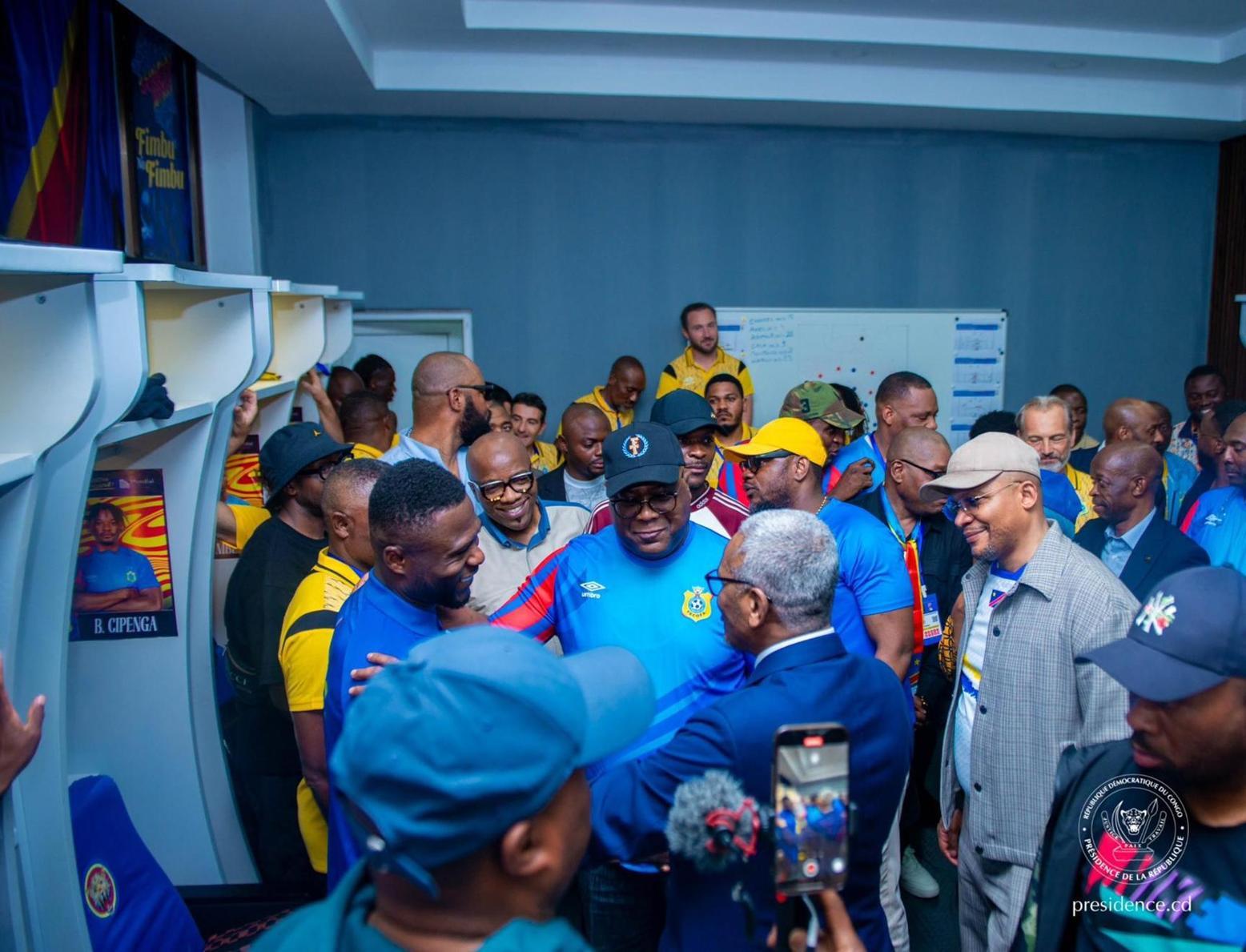 Tshisekedi Encourage Léopards Avant Finale Contre Nigeria Tshisekedi Encourage Léopards Avant Finale Contre Nigeria