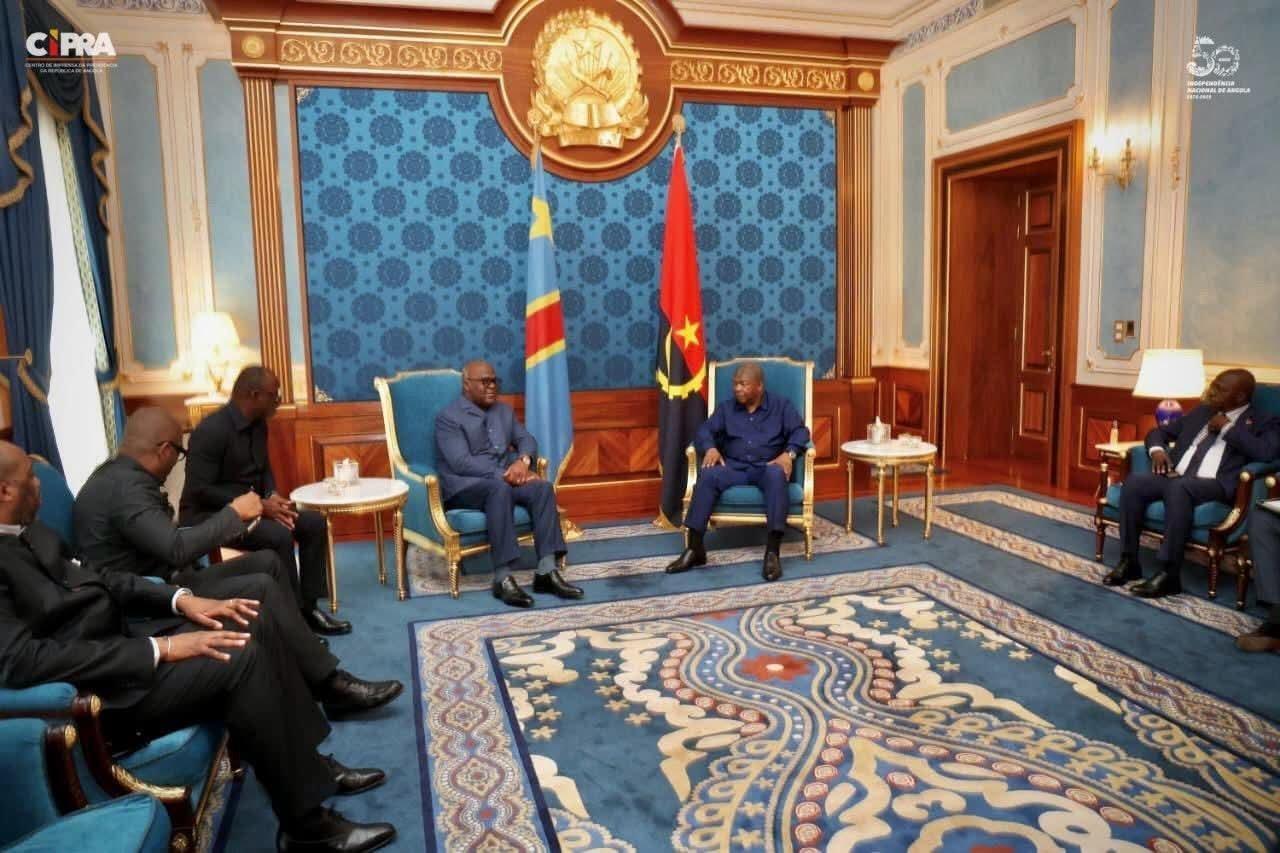 Tshisekedi en Angola pour un Sommet sur la Paix Tshisekedi en Angola pour un Sommet sur la Paix