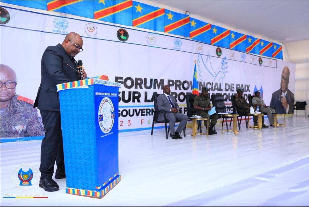 Nord-Kivu Clôture du Forum de Paix avec Feuille de Route Nord-Kivu Clôture du Forum de Paix avec Feuille de Route