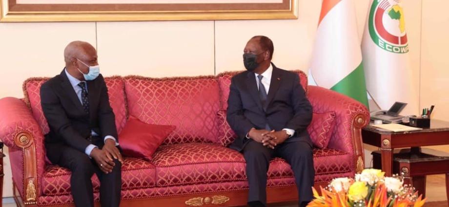 Ouattara s’entretient avec Gilbert Houngbo sur l’installation à Abidjan du bureau régional Afrique de l’Ouest et du Centre du FIDA Ouattara s’entretient avec Gilbert Houngbo sur l’installation à Abidjan du bureau régional Afrique de l’Ouest et du Centre du FIDA