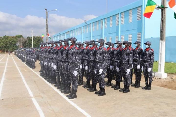 Police Nationale, 1790 recrues dont 04 de nationalité Congolaise présentées au drapeau