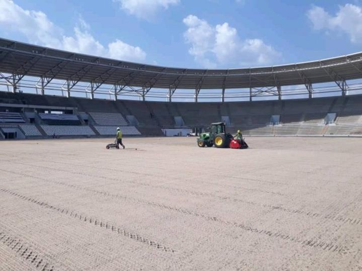 CAN 2023, après l'installation du système d'arrosage du stade de Bouaké, entame de la réalisation du gazon CAN 2023, après l'installation du système d'arrosage du stade de Bouaké, entame de la réalisation du gazon