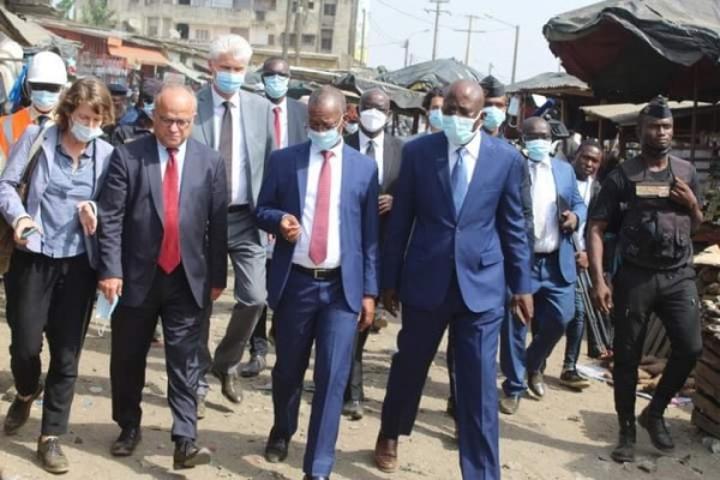 Projet PAQRA, visite du futur marché de gros de Yopougon Gesco en présence de l'ambassadeur de France à Abidjan Projet PAQRA, visite du futur marché de gros de Yopougon Gesco en présence de l'ambassadeur de France à Abidjan