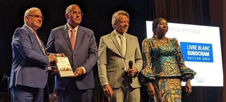 Business Forum, Patrick Achi plaide pour des investissements concrets, structurés dans des secteurs stratégiques qui bien sûr satisfont aux besoins de l'Afrique et de l'Europe Business Forum, Patrick Achi plaide pour des investissements concrets, structurés dans des secteurs stratégiques qui bien sûr satisfont aux besoins de l'Afrique et de l'Europe