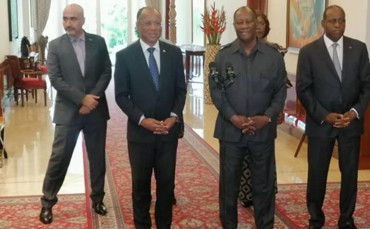 Alassane Ouattara et José Ulisses Correia e Silva évoquent la création d'une Commission mixte ministérielle entre leurs deux pays Alassane Ouattara et José Ulisses Correia e Silva évoquent la création d'une Commission mixte ministérielle entre leurs deux pays