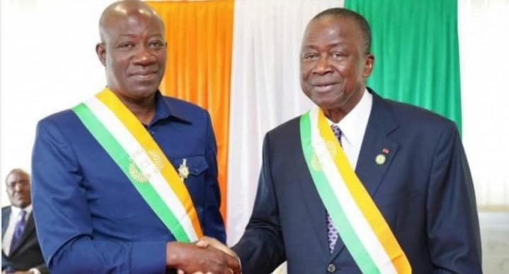 Le nouveau Sénateur élu de la circonscription du Haut-Sassandra Koné Boubacar a reçu ses attributs à Yamoussoukro