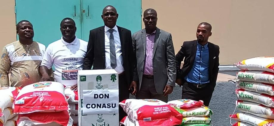 La CONASU fait un don de vivres d’une valeur de 1,5 million aux familles des militaires détenus au Mali