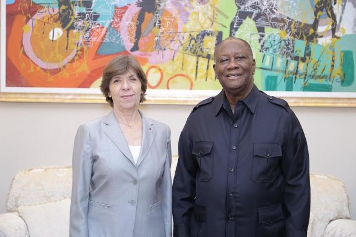 Côte d'Ivoire-France : Depuis Abidjan, Catherine Colonna : « Nos deux pays sont main dans la main et prêts à répondre aux défis, mais avec le sourire et la bonne humeur » Côte d'Ivoire-France : Depuis Abidjan, Catherine Colonna : « Nos deux pays sont main dans la main et prêts à répondre aux défis, mais avec le sourire et la bonne humeur »