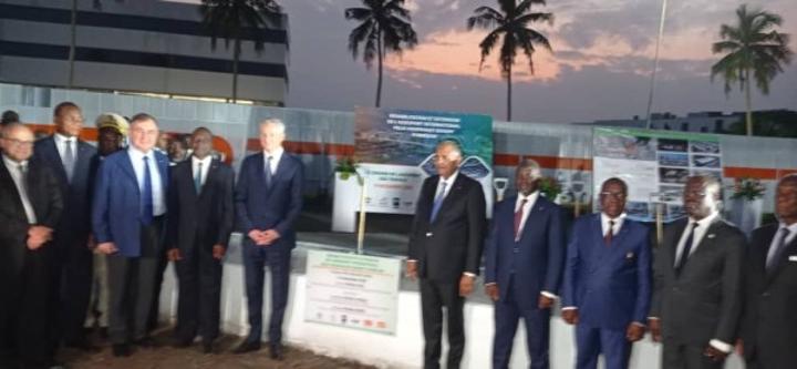 Achi et Le Maire lancent les travaux de réhabilitation et d'extension de l'aéroport international Félix Houphouët-Boigny d'un montant de 330 milliards de FCFA Achi et Le Maire lancent les travaux de réhabilitation et d'extension de l'aéroport international Félix Houphouët-Boigny d'un montant de 330 milliards de FCFA