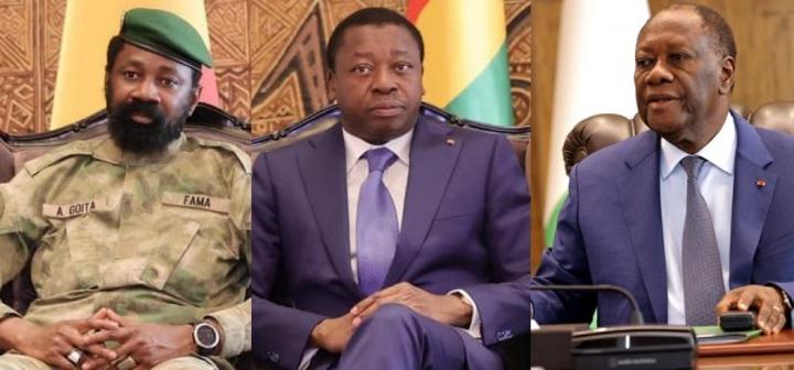 Mali- Fleurs de Gnassingbé à Goita et Ouattara après la grâce présidentielle accordée aux 49 soldats ivoiriens
