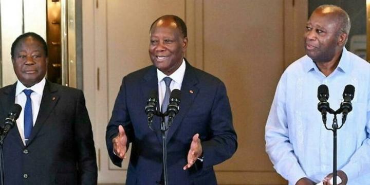 Remise du prix Felix Houphouët-Boigny, Gbagbo, Bédié annoncés à Yamoussoukro aux côtés de Ouattara, Maky Sall, Embalo et Weah