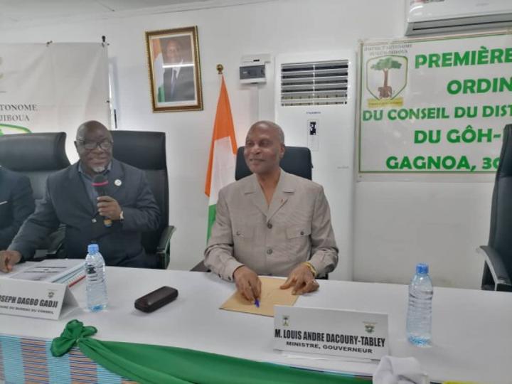 Le budget prévisionnel du District Autonome du Gôh-Djiboua pour l'exercice 2022-2023 estimé à plus d'un milliard FCFA Le budget prévisionnel du District Autonome du Gôh-Djiboua pour l'exercice 2022-2023 estimé à plus d'un milliard FCFA