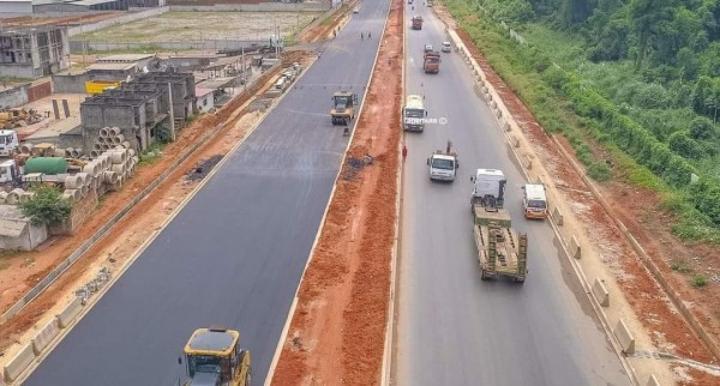 Les travaux de l'autoroute Prison Civile – N'dotré –Thomasset avancent et sont presque terminés, assure-t-on Les travaux de l'autoroute Prison Civile – N'dotré –Thomasset avancent et sont presque terminés, assure-t-on
