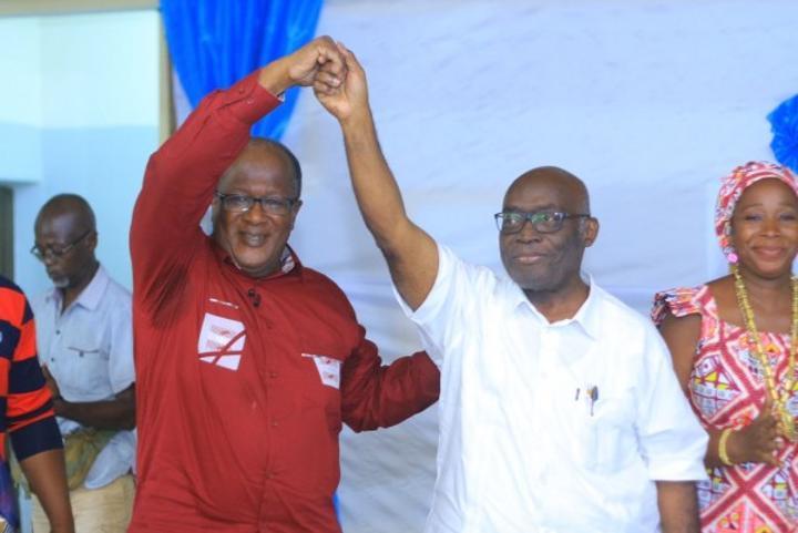 Aboisso, Armand Ouégnin et Jérémie N'Gouan unissent leurs efforts pour la victoire de l'alliance PPA-CI-PDCI aux régionales dans le Sud-Comoé Aboisso, Armand Ouégnin et Jérémie N'Gouan unissent leurs efforts pour la victoire de l'alliance PPA-CI-PDCI aux régionales dans le Sud-Comoé