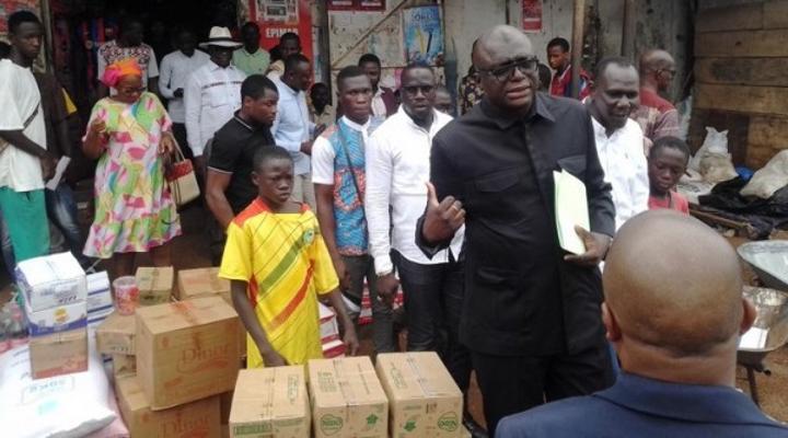 Bouaké, le DR du commerce en visite inopinée dans des commerces pour le contrôle des prix des marchandises Bouaké, le DR du commerce en visite inopinée dans des commerces pour le contrôle des prix des marchandises