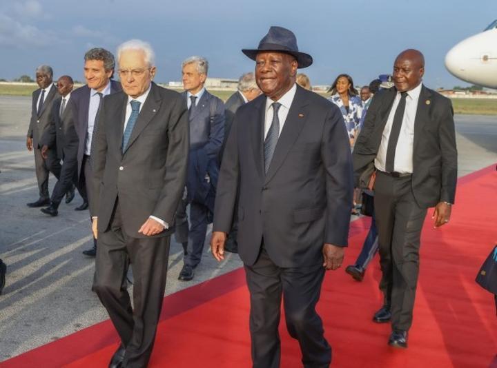 Côte d'Ivoire-Italie : Ouattara a accueilli son homologue italien Sergio Mattarella, son agenda dévoilé