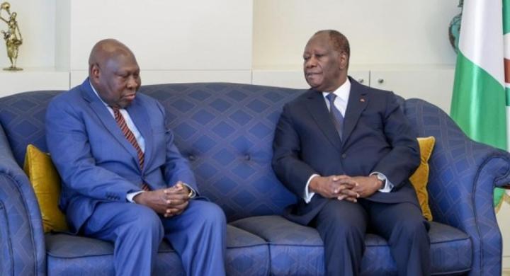 Diplomatie, quatre nouveaux Ambassadeurs présentent leurs de créance au Chef de l'Etat Alassane Ouattara Diplomatie, quatre nouveaux Ambassadeurs présentent leurs de créance au Chef de l'Etat Alassane Ouattara
