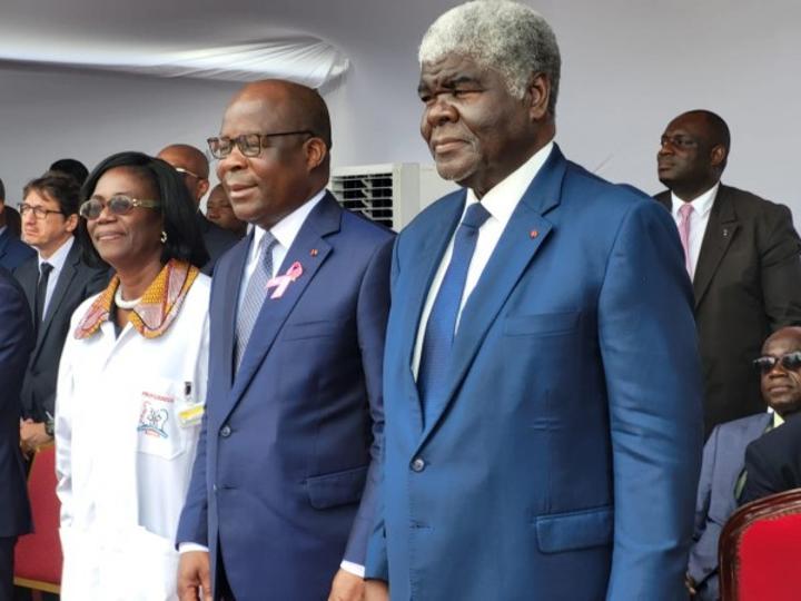 CHU de Cocody, Beugré Mambé pose la première pierre des travaux d'agrandissement de l'Institut de Médecine Nucléaire d'Abidjan CHU de Cocody, Beugré Mambé pose la première pierre des travaux d'agrandissement de l'Institut de Médecine Nucléaire d'Abidjan